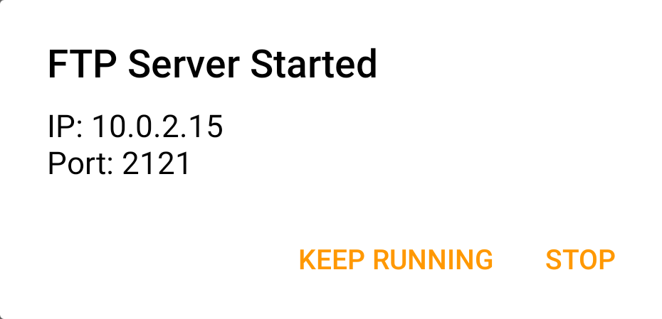 how to set up an ftp server with android ftp server app