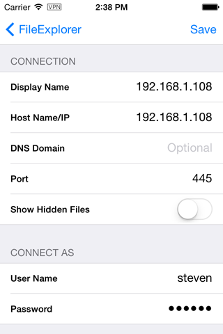 Configuración manual servidor de archivos