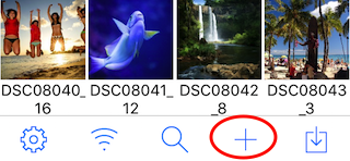 Choosing photos to import in Photo Manager Pro